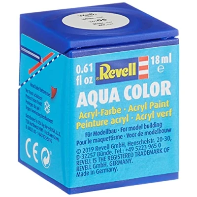 Image of Revell 18ml Aqua Color Acrylic Paint (White Mat Finish)