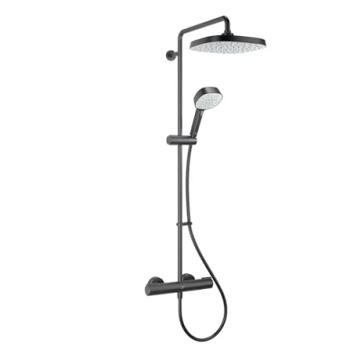 Image of Mira Showers Relate Matt Black ERD Dual Outlet Mixer Shower 1.1836.467