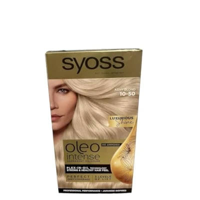 Image of Syoss Oleo Intense Hair Dye 10.50 Ash Blonde 115ml
