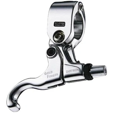 Image of Dia Compe Goldfinger lever 25.4mm LH silver
