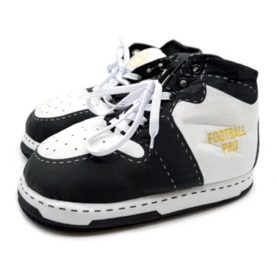 Image of Baffies&#039; Krazy Kicks Small Football Pro Jordan Slippers, Stylish Sneaker Slippers &amp; Big Mens Novelty with Memory Foam, Trainer Slippers.