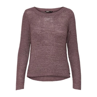 Image of ONLY Women&#039;s Onlgeena Xo L/S Pullover KNT Noos Sweater, Rose Brown, XL