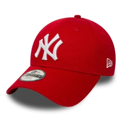 Image of New Era York Yankees Kids 9forty Adjustable MLB League Scarlet/White Youth