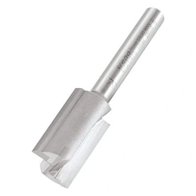 Image of Trend Professional Two Flute Router Cutter Bit, 1/4 Inch Shank, 15mm Cut Diameter &amp; 25mm Length, Tungsten Carbide Tipped, 4/1X1/4TC