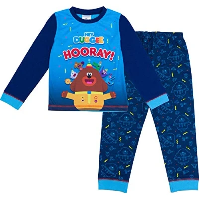Image of Hey Duggee Boys Pyjamas Squirrel Club PJs Ages 12 Months to 6 Years Old (12 18 Months) Blue