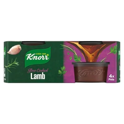 Image of Knorr lamb Stock Pots gluten free to add a rich flavour your dishes 4x 28 g