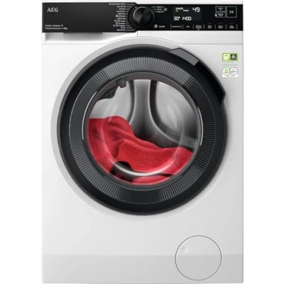 Image of AEG 9000 Series Washing Machine LFR94846WS, AbsoluteCare, PowerCare, Softwater help clothes last longer and providing superior colour protection, WiFi Connected, 8kg Load, 1400rpm Spin, Energy Class A