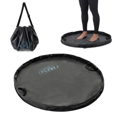 Image of Osprey Wetsuit Changing Mat, Waterproof Outdoor Surfing Bag, Folding and Water Resistant, Travel One Size