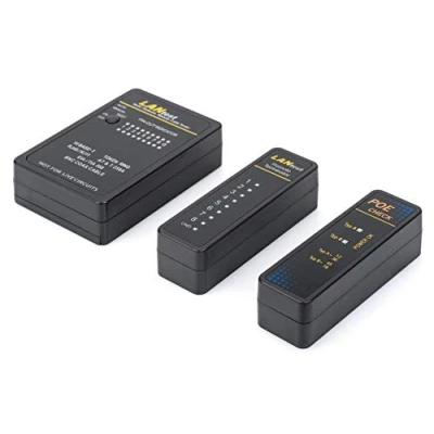 Image of DIGITUS network Tester &amp; cable PoE Testing Device Automatic Scan RJ45 RJ11 ISDN BNC LAN coax