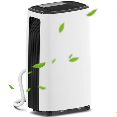 Image of HOMCOM 16L/Day Dehumidifier with 3.7L Water Tank, 24H Timer On/Off, Digital Humidity Display, for Home Damp, Bedroom, Condensation, Mould, Laundry Drying, White