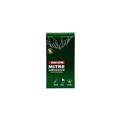 Image of EVO STIK Mitre Adhesive, Instantly Bonds Joints, Includes Activator Spray, Sets in Seconds, Easy to Apply, No Clamping, Size: 50g