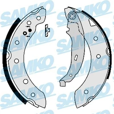 Image of 440601749R, 440A07208R, 7701201758, 7701203979, 7701205720 Brake Shoes LPR 07130 203mm 38mm PEUGEOT: 206 SW, 106 II Hatchback, Hatchback