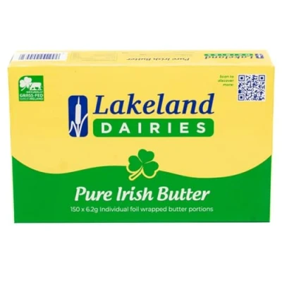 Image of Lakeland Irish Butter 6.2g x 150 Individual Foil Wrapped Portions