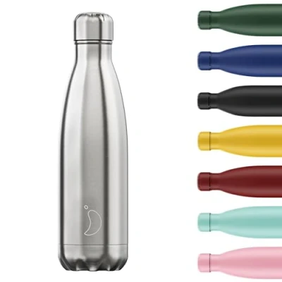 Image of Chilly&#039;s Water Bottle Stainless Steel and Reusable Leak Proof, Sweat Free 750ml