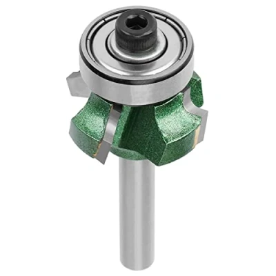 Image of FTVOGUE Edge Trimmer Router Bit R1/R2/R3 Woodworking Milling Cutter 4 Teeth Trimming for Engraving Machine(1/4 * R3)
