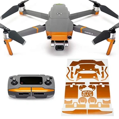 Image of Wrapgrade Poly Skin Sticker compatible with DJI Mavic 2 Accent Color (BUTTERFLY COPPER)
