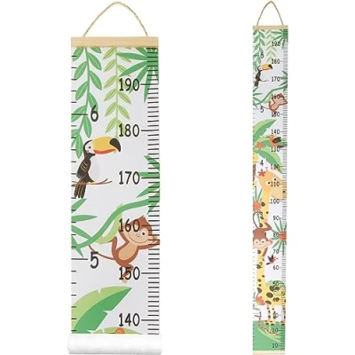 Image of Wall Height Chart Wooden Ruler for Kids,Growth Kids, Measurement Decor,Hanging Measure