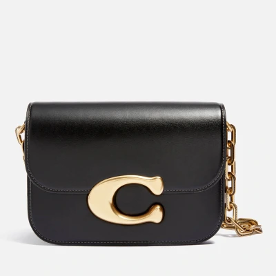 Image of Coach Idol Luxe Leather Shoulder Bag