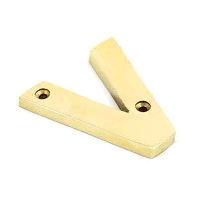Image of From the Anvil 83801V Letter V Polished Brass