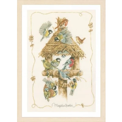 Image of Lanarte Counted Cross Stitch Kit, Cotton, Multicoloured, ca. 37 x 54 cm / 14,8&quot; 21,6&quot;