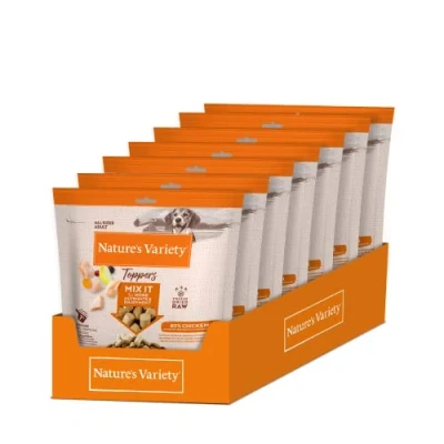 Image of Nature&#039;s Variety Freezed Dried Chicken Toppers for Adult Dogs Case 7 x 120 g