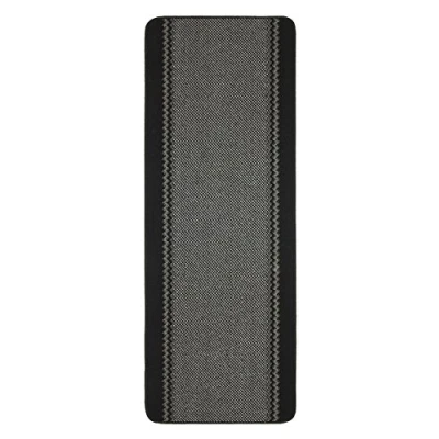 Image of eXtreme Dandy by William Armes, Kilkis Washable Kitchen Mat Non Slip (Black, 180 x 67cm Runner)