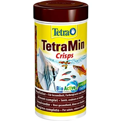 Image of Tetra Min Crisps Main Food for All Tropical Ornamental Fish with High Nutritional Value and Minimum Water Load 250 ml