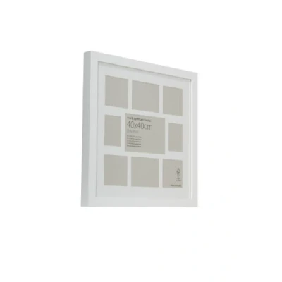 Image of Reflex Sales &amp; Marketing Ltd. 44 x 44cm White Multi Aperture Picture Photo Frame