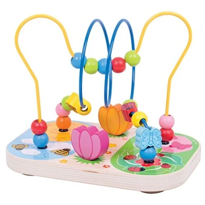Image of Bigjigs Toys Wooden Flower Bead Maze