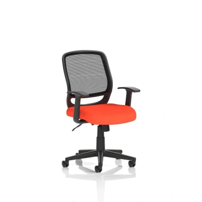 Image of Mave Task Operator Chair Black Mesh With Arms Bespoke KCUP1265