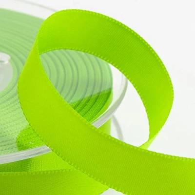 Image of Italian Options Satin Ribbon, 25mm Wide x 25 Metre Roll, Lime