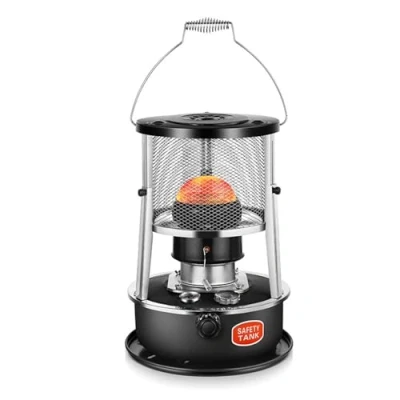 Image of GaoYIYI Paraffin Heater,Paraffin Heaters For Home,Indoor Heating Stove Camping Heater, 360 Surround Kerosene Stove,5.2L Heater,Suitable ForIndoor Outdoor(Color:black)