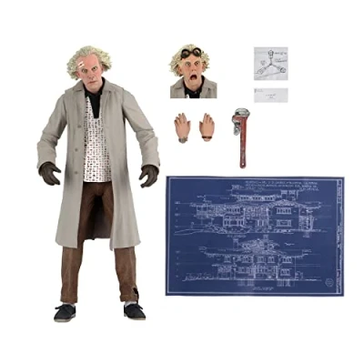 Image of NECA Back To The Future Doc Brown Ultimate 7In Action Figure, Multicoloured
