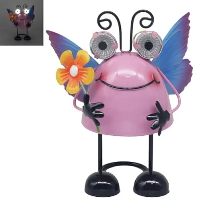Image of Lesser &amp; Pavey Bright Eyes Butterfly Solarled Outdoor Lights For Garden Decorations Decorative Durable Leds All Seasons Waterproof Solar Pathways, Patios, Fences and Walls