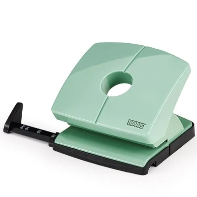 Image of NOVUS B220 Colour ID 2.0 Hole Punch (20 Sheets Capacity, Firmly Locking Stop Rail, Metal Functional Parts) Mellow Mint
