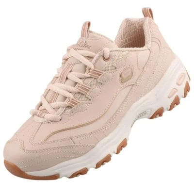 Image of Skechers Women&#039;s D&#039;Lites Good Neutral Sneaker, Natural, 7 UK