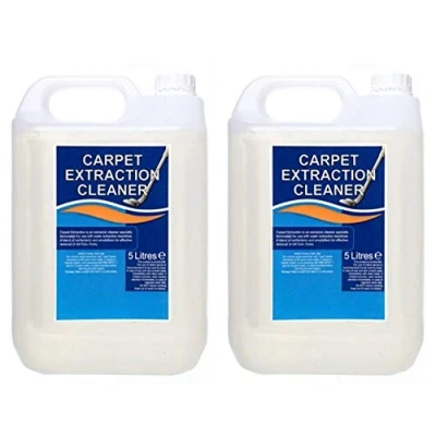 Image of We Can Source It Ltd Heavy Duty Carpet Extraction Cleaner Professional Low Foam Shampoo 2 x 5 Litres Upholstery