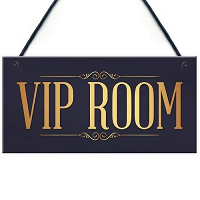 Image of RED OCEAN Vip Room Man Cave Home Bar Sign Pub Club Hanging Plaque Garden Shed Gift For Him