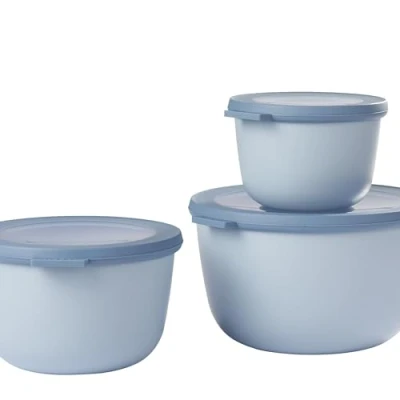 Image of Mepal Bowls Set Nordic Blue of 3 (500, 1000, 2000 ml)
