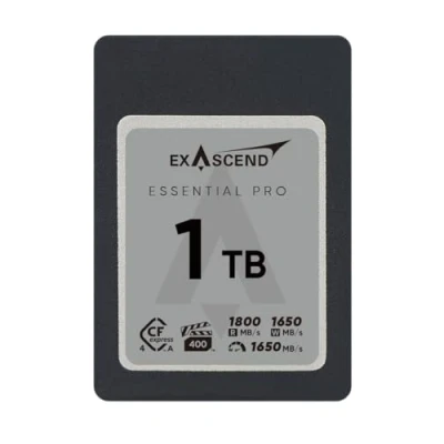 Image of Exascend Essential Pro 1TB CFExpress 4.0 Type A Memory Card 1650MB/s Write 1800MB/s Read VPG400 Offering 8K Ultra HD Video CF Sustained 850MB/s Compatible With The Sony Alpha &amp; FX Cameras
