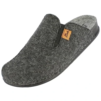 Image of Beck Men&#039;s Nevis Slipper, Gray, 12 UK