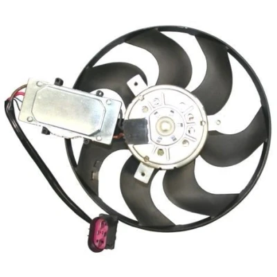 Image of 7L0959455C Cooling fan NRF 47647 420mm 12V 300W without radiator shroud with control unit AUDI: Q7