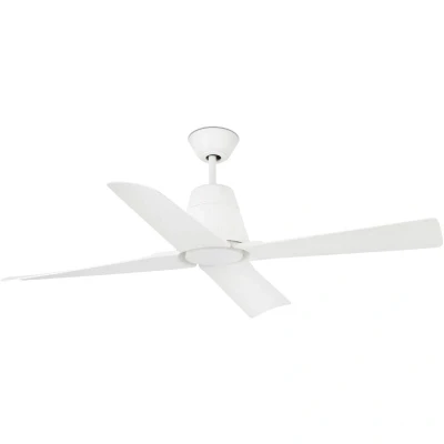 Image of Typhoon Large Ceiling Fan White IP44 Optional LED Light Sold Separately