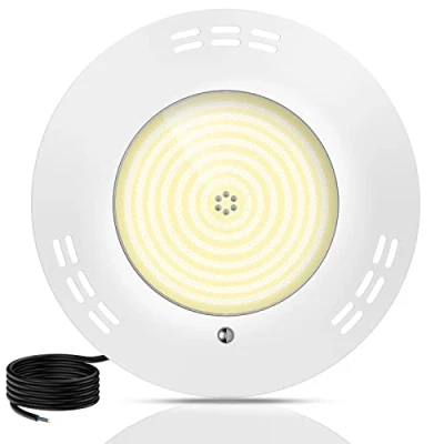 Image of LyLmLe LED Swimming Pool Light Resin Filled Ultra flat,35W Underwater Submersible Lights Surface Mounted (Equivalent 300W Halogen Bulbs), 2800lm,140 Beam Angle, IP68 Waterproof, 12V AC/DC, 3000K