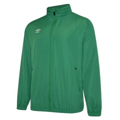 Image of Umbro Boys Childrens/Kids Club Essential Light Waterproof Jacket (Emerald) Size 7 8Y