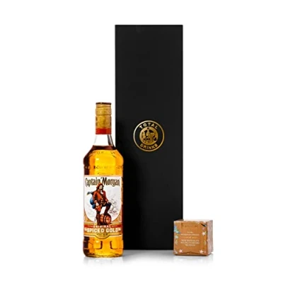 Image of Captain Morgan Spiced Gold Rum 70cl &amp; Chocolate Truffle Gift Box