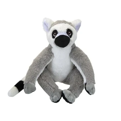 Image of Adorable Multicolor Eco Plush Lemur 22.86cm (1 Pc.) Sustainable &amp; Soft Companion Perfect Cuddly friendly Gift for All Ages