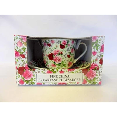 Image of Abbeydale Collection Gift Boxed summertime chintz Jumbo Cup and saucer