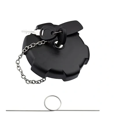 Image of KASturbo Locking Fuel Tank Filler Cap Cover w/Keys and Dust Protective Fit for MAN TGA TGX TGS Actros Atego