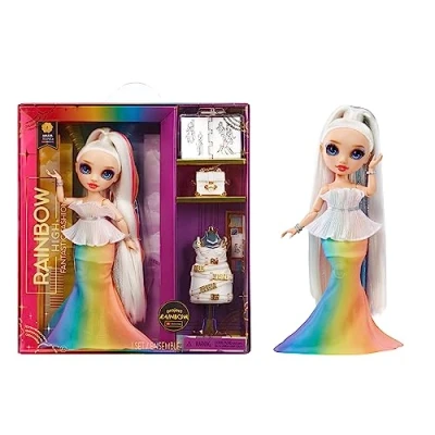 Image of Rainbow High Fantastic Fashion Doll AMAYA RAINE 11 and Playset with 2 Outfits &amp; Play Accessories Great for Kids 4 12 Years Old